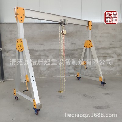 铝合金龙门吊铝龙门架铝合金龙门架手推式高度可升降龙门架图3