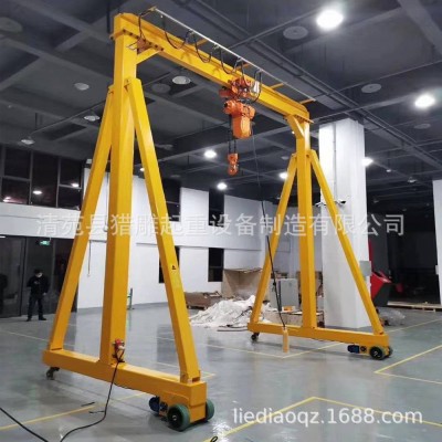 电动无轨龙门吊1t2t小型移动龙门吊机单双梁门式起重机手推龙门架图3
