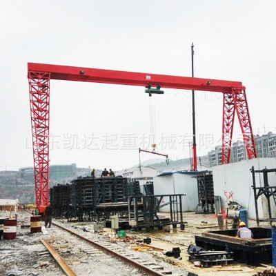 5吨料场单梁龙门吊 MH电动遥控门式起重机 小型钢丝绳龙门起重机图5