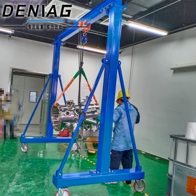 厂家直供移动式龙门架手推移动升降龙门架 简易龙门吊图5