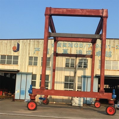 南通 简易集装箱轮胎吊 移动式龙门起重机 造价低 10t20t30t60t图3