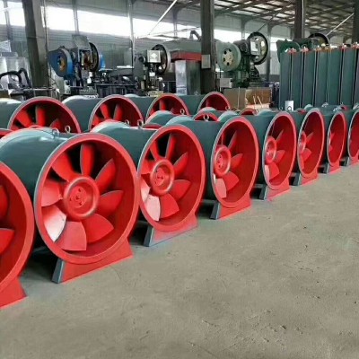 消防高温排烟风机 HTF单双速大风量轴流风机工业高压除尘通风机图3