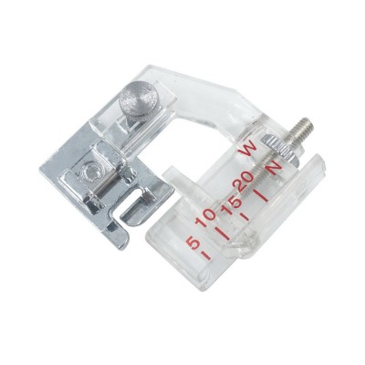 家用缝纫机包边压脚 可自有调节布料宽度塑料包边器6290图2