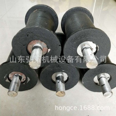 定制铸钢地滚轮 220*300焊接地辊现货矿用钢丝绳运输用铸钢地滚轮图5