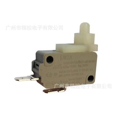 供应东南KW3A自锁微动开关16A白色按钮开关洗涤设备专用按键开关图2