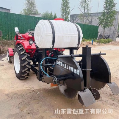 沥青路面切缝机 管道挖沟开槽机 水泥路双切片切割机 三点悬挂图2