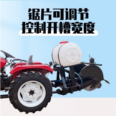 雷创路面切缝机 水泥地路面切割机 皮带连接 稳定性好图4