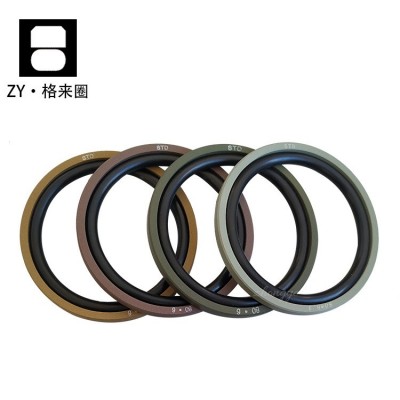 厂家供应油缸活塞孔用四氟 铜粉组合 格莱圈 ST型密封件 STD图2