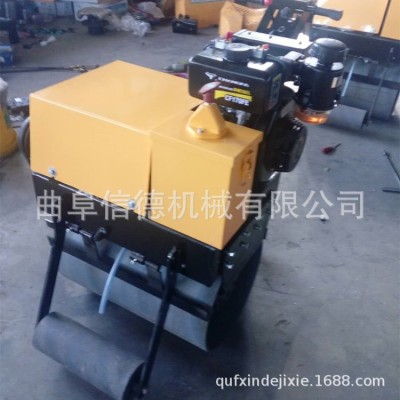手扶单轮振动压路机 柴油汽油小型压路机双钢轮压路机信德机械图2