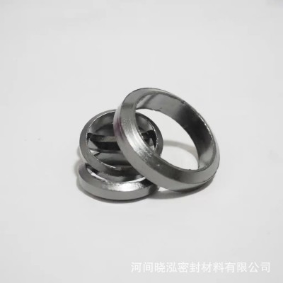 石墨复合垫片汽车排气歧管自密封石墨垫圈不锈钢金属缠绕垫片订做图3