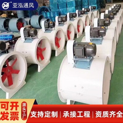 HTF消防高温排烟风机厂房地下车库3C工业风机低噪音防爆 轴流风机图3