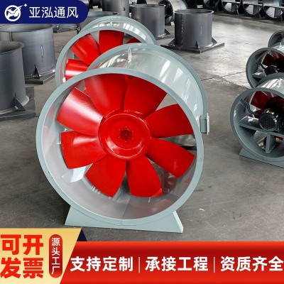 HTF消防高温排烟风机厂房地下车库3C工业风机低噪音防爆 轴流风机图2