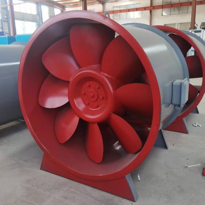 HTF消防排烟风机单速双速混流斜流轴流低噪声地下车库通 风排风机图2