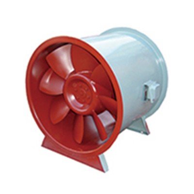 HTF消防排烟风机低噪音耐高温管道风机地库消防通风设备轴流风机