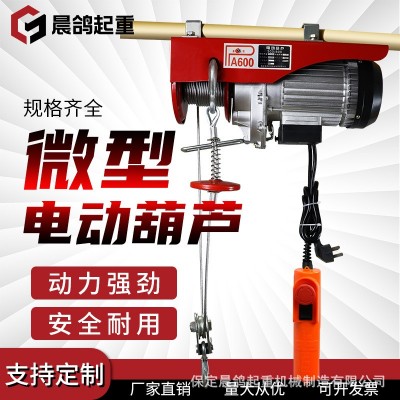 微型电动葫芦1吨 家用吊粮小吊机舞台葫芦220V提升机微型卷扬机图3