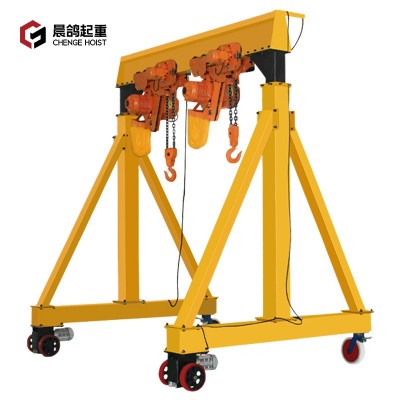 厂家龙门吊2/3吨5吨工地升降移动小型航吊电动轨道龙门吊吊机起重图2