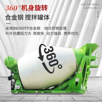 小型混泥土运输罐定制2-12方移动式搅拌机上装混凝土搅 拌车水泥罐图4