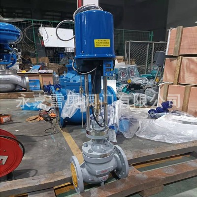 电动调节阀 电动温控自力式一体压力高温导热油蒸汽流量控制阀门图2