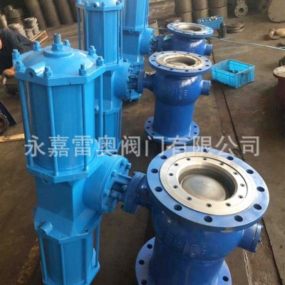 气动偏心半球阀 厂家批发 煤渣煤气切断 气动硬密封高压固定球阀图2