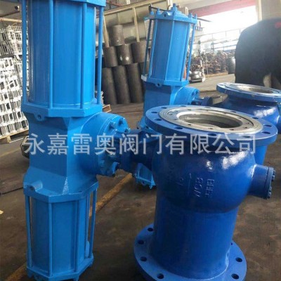 气动偏心半球阀 厂家批发 煤渣煤气切断 气动硬密封高压固定球阀图4