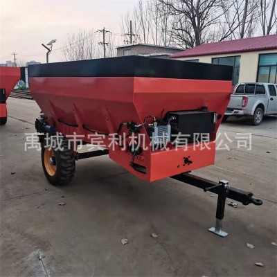 供应拖拉机牵引撒粪车 可供应绞龙抛撒 双圆盘后抛适合各种有机肥图4