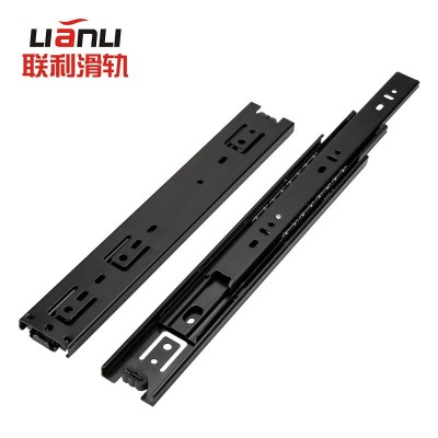 厂家直销超长三节导轨24寸28寸40寸700mm1000长三节抽屉滑轨轨道图4