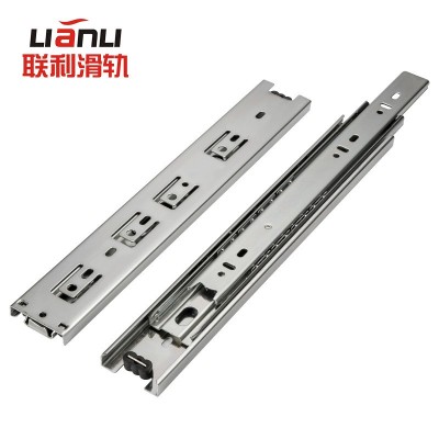 厂家直销超长三节导轨24寸28寸40寸700mm1000长三节抽屉滑轨轨道图3