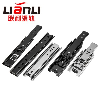 厂家直销超长三节导轨24寸28寸40寸700mm1000长三节抽屉滑轨轨道图2