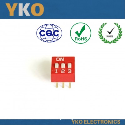 YKO原装拨码开关编码开关2.54直插1P2P3P4P5P稳定品质图5