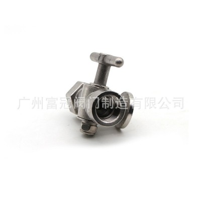 304不锈钢压力表三通旋塞阀 锅炉蒸汽阀耐高温考克阀带排气孔图2