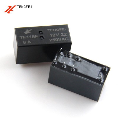 TF115F-012-2Z12V2组转换型电磁继电器8A250VAC小型继电器8脚图3