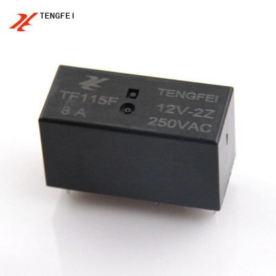 TF115F-012-2Z12V2组转换型电磁继电器8A250VAC小型继电器8脚图2