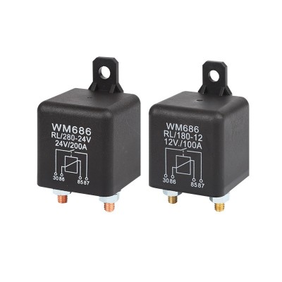 超大电流WM686启动继电器100a120a200a总电源开关250a汽车继电器图4