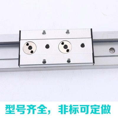 SGR10N/10E/15N/20N/25/30/35铝合金滚轮轴承双轴心直线导轨滑块图2