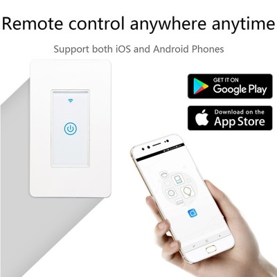 智能开关美规1路 触摸开关 涂鸦wifi开关 亚马逊爆款手机控制图2