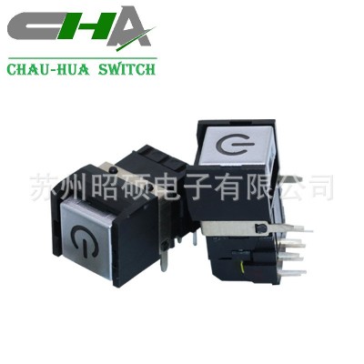 苏州供应热销音频设备/办公通信设备侧向式带灯自锁/复位按键开关图2