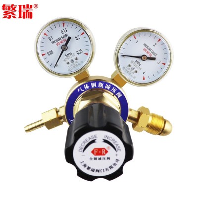 上海繁瑞直销YQW-213丙烷钢瓶调节器YQW-03黄铜压力表丙烷减压阀图3