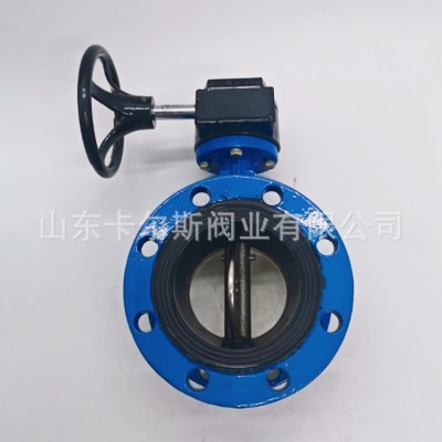 D341X-16Q 涡轮软密封蝶阀 球墨铸铁法兰蝶阀 烤漆重体图4