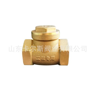 黄铜止回阀内螺纹逆止阀单向阀DN15-DN50球形立式止回阀图3