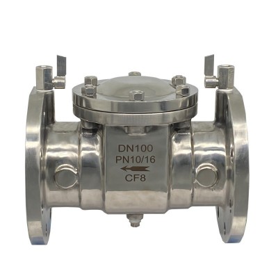 DF41X-16C/P不锈钢铸钢倒流防止器304一体式低阻力防污隔断止回阀图5