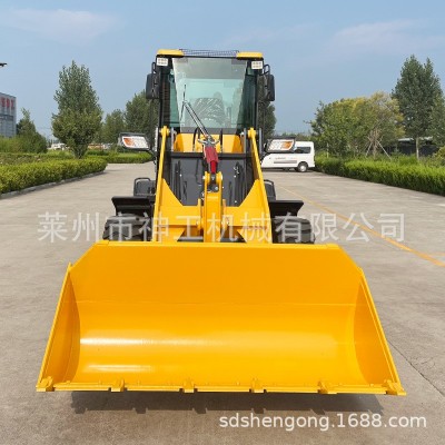山东神工厂家直新款销柴油加重型工程版小铲车家用工地园林装载机图4