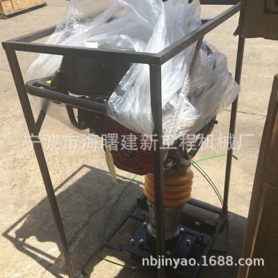 汽油冲击夯 工厂内燃机地基沥青路基夯实机小型手扶立式打夯机图2
