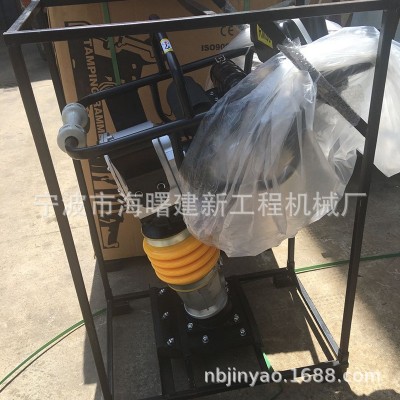 汽油冲击夯 工厂内燃机地基沥青路基夯实机小型手扶立式打夯机图4