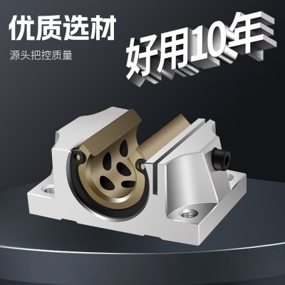 定制TBR开口型法兰直线单元滑块圆柱导轨光轴滑台支撑轴承座加长图4