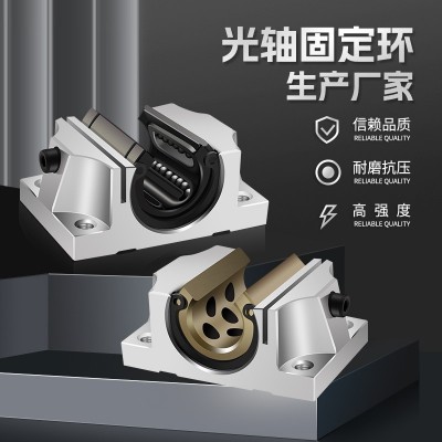 定制TBR开口型法兰直线单元滑块圆柱导轨光轴滑台支撑轴承座加长图3