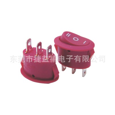 圆形猫眼开关船型开关上圆下方翘板开关红灯蓝灯绿灯船型开关图5