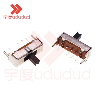 小型拨动开关 SS13D07 立式1P3T滑动开关三档波动开关 柄高2-10MM图2