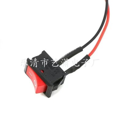带线船型开关 KCD1 带线焊线电子秤小电器开关 15*21脚电源开关图4