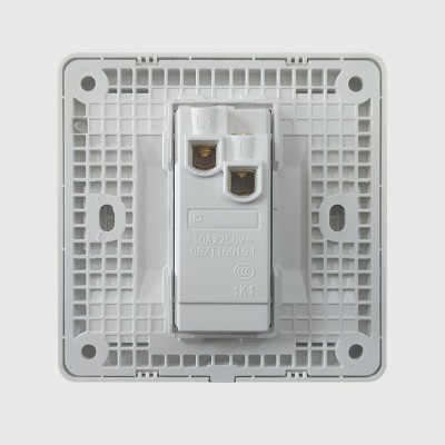 工程开关插座批发86型单控暗装全塑板阻燃面板家用五孔带开关纯铜图3