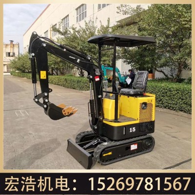 农用卡特小型全液压挖掘机抓草机 果园市政10微型履带旋转挖土机图4